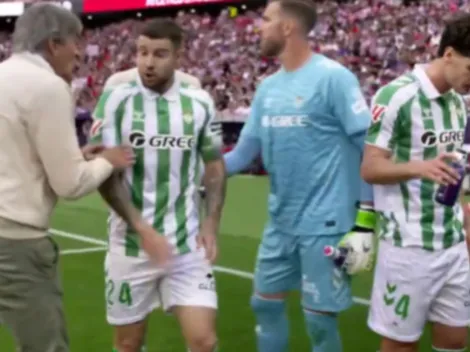 La increíble reacción del capitán del Real Betis tras furia de Pellegrini
