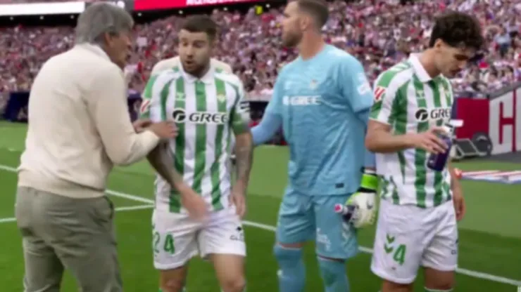 Pellegrini causó furor en España por su momento de furia (Photosport).