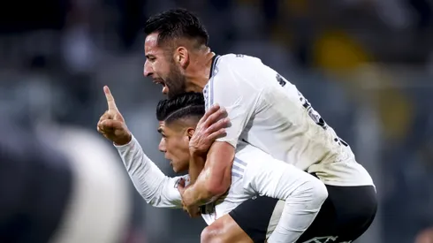 Claudio Aquino anotó un golazo y le mandó un directo mensaje a sus compañeros (Foto: Pepe Alvujar/Photosport)