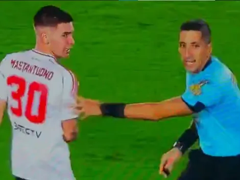 Mastantuono y el árbitro del River vs. Platense en el ojo de la polémica por esta jugada