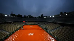 La jornada de Roland Garros fue suspendida por lluvia (Getty Images).