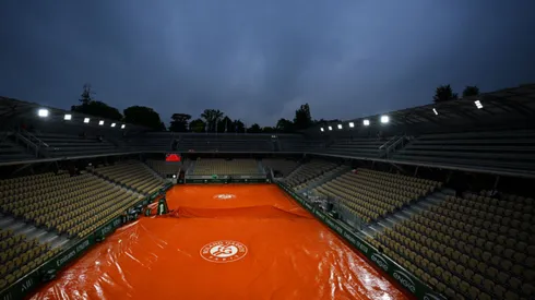 La jornada de Roland Garros fue suspendida por lluvia (Getty Images).