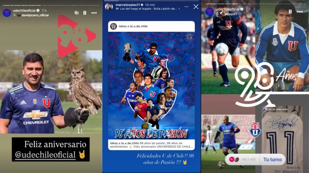 Universidad de Chile recibió destacados saludos en su aniversario 98.