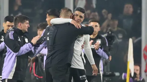 Claudio Aquino le dedicó su gol a Jorge Almirón.