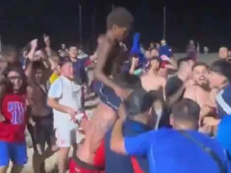 Video: Hinchas de la U llenan Río de Janeiro antes del duelo clave