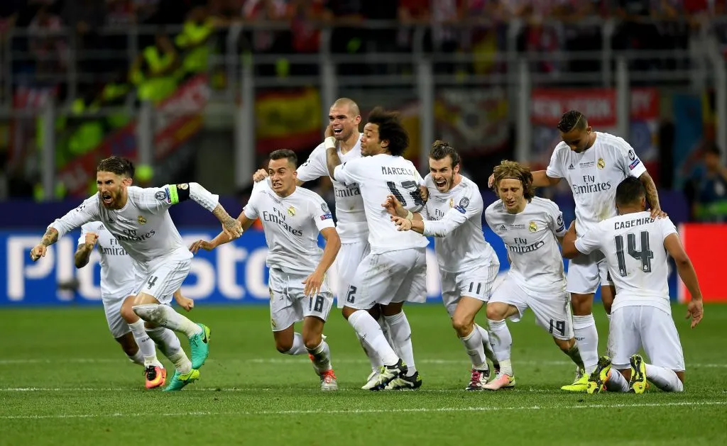 Real Madrid fue el último equipo que ganó una Champions League en penales, en Milán 2016. (Foto: Laurence Griffiths/Getty Images)