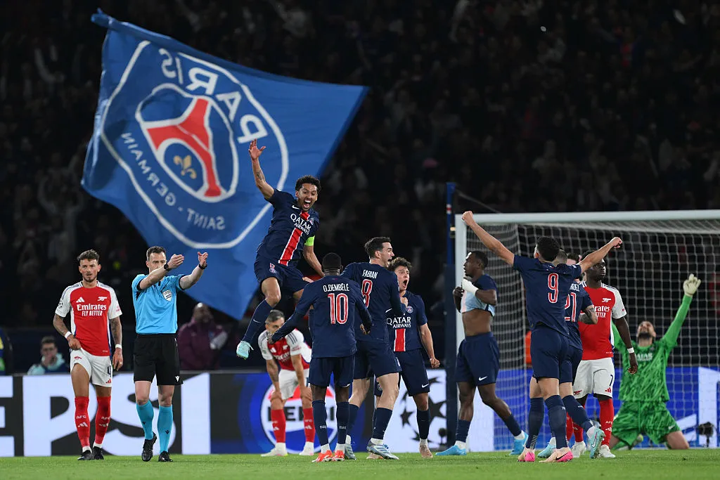 PSG dio cátedra en Europa al eliminar a Arsenal en semifinales (Getty Images)
