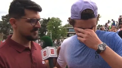 Fonseca no pudo contener las lágrimas al hablar de su familia.