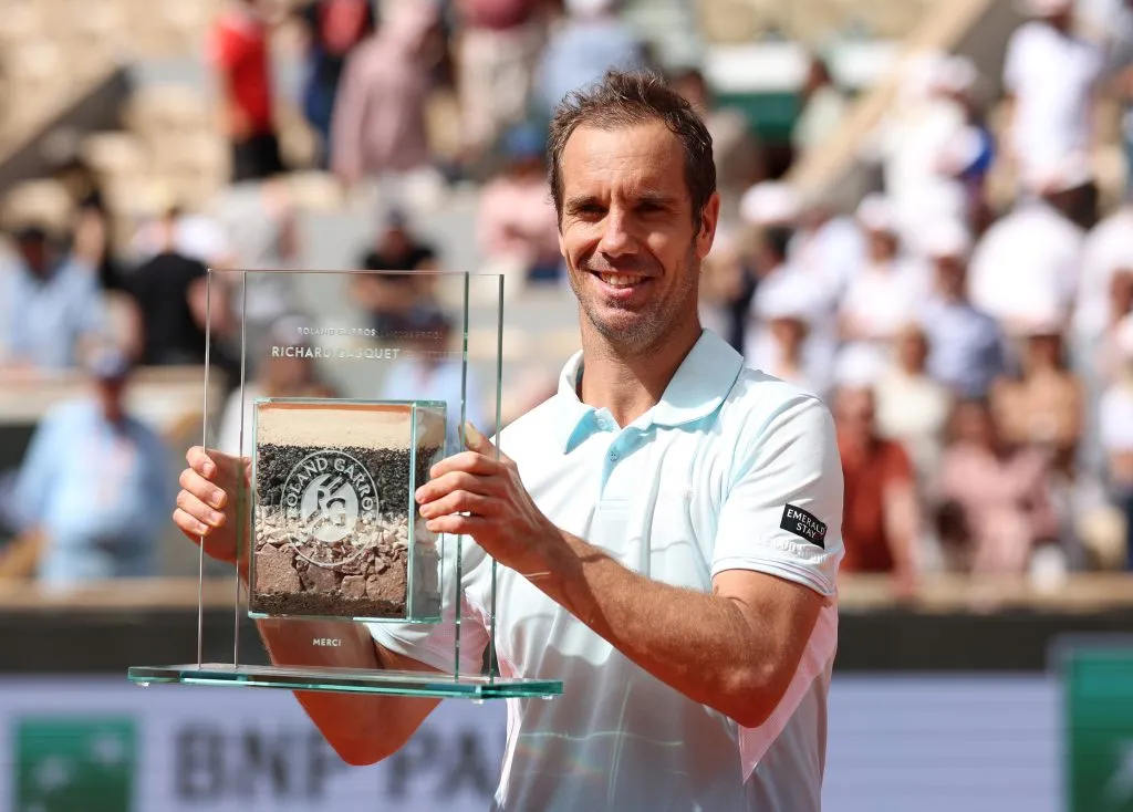 Richard Gasquet se retira del tenis co un gran reconocimiento en Roland Garros.  (Foto: Getty)