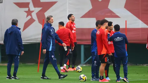 La Roja tuvo su primer entrenamiento este lunes (Photosport).