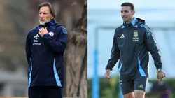 Ricardo Gareca y Lionel Scaloni se verán las caras en el Estadio Nacional de Santiago. (Foto: Photosport)