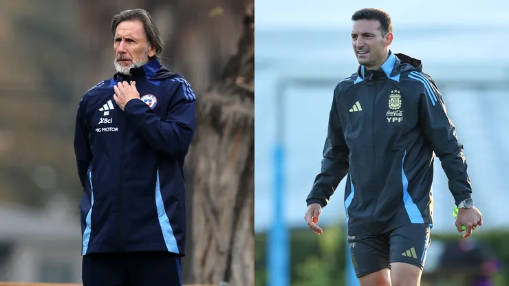 Ricardo Gareca y Lionel Scaloni se verán las caras en el Estadio Nacional de Santiago. (Foto: Photosport)