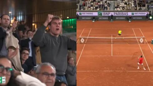 El puntazo entre Zverev y Djokovic que desató la algarabía en Roland Garros (Captura).