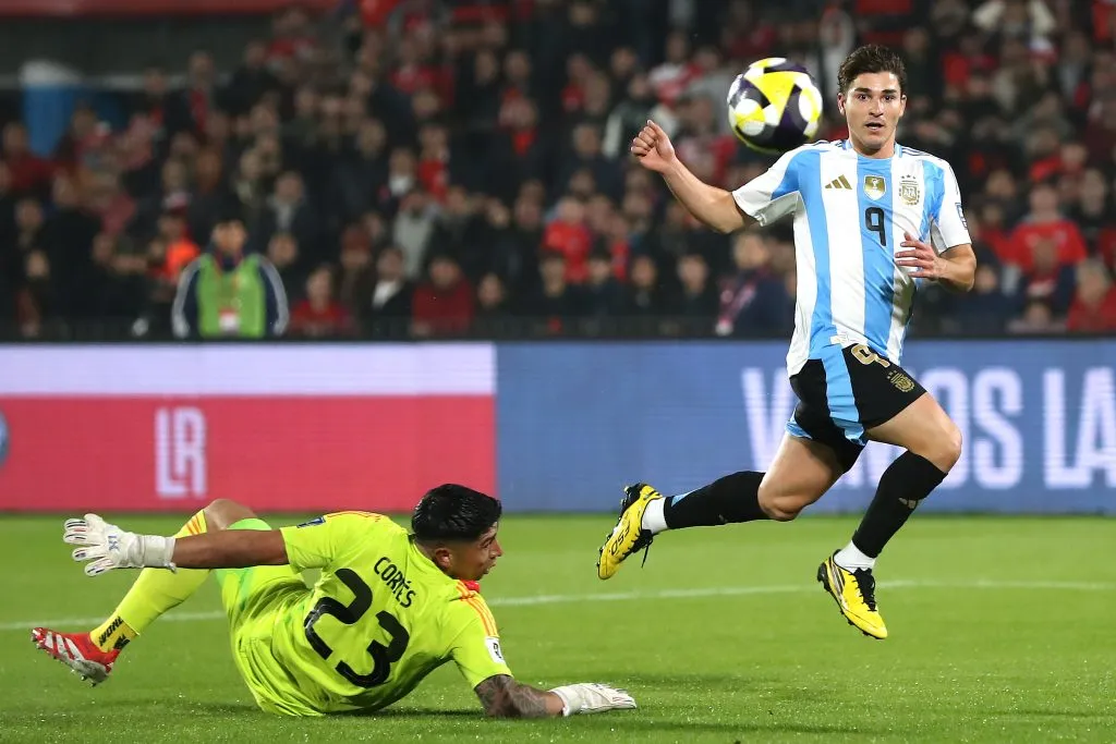 Julián Álvarez marcó el único gol del partido