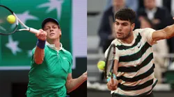 Jannik Sinner y Carlos Alcaraz animarán la final de Roland Garros (Getty Images).