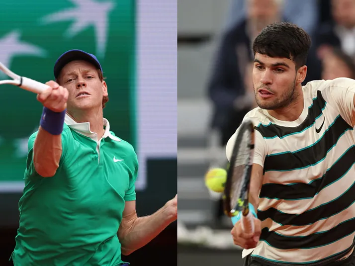 Jannik Sinner vs. Carlos Alcaraz: cuándo y que canal transmite la final de Roland Garros