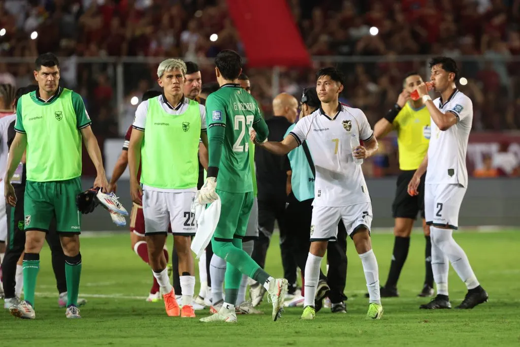 Bolivia perdió por 2-0 ante Venezuela y complicó sus opciones de ir al Mundial. (Foto: Edilzon Gamez/Getty Images)