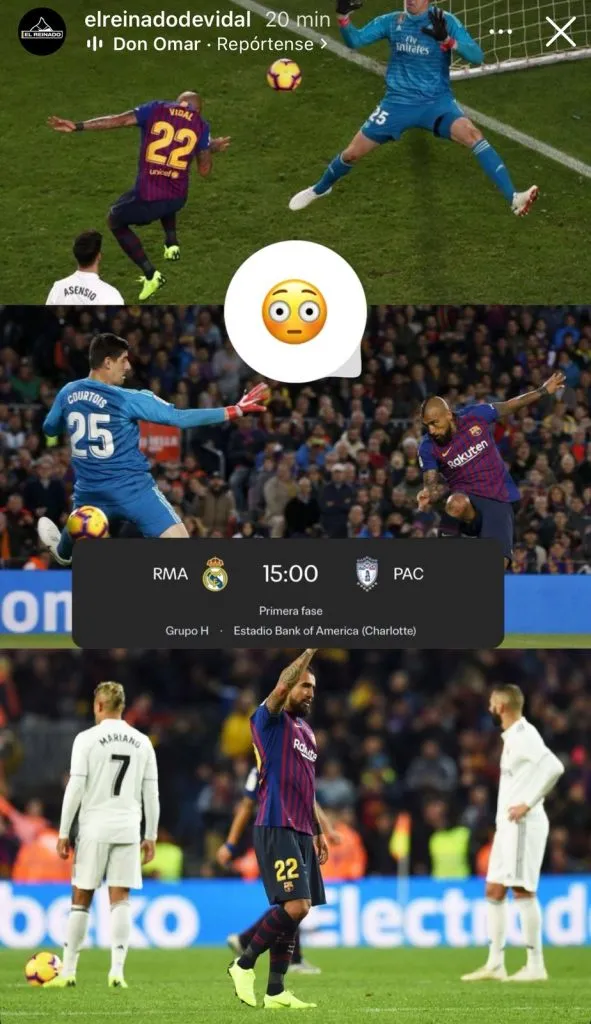 Captura de la historia de Instagram de la cuenta ‘El Reinado de Vidal’.