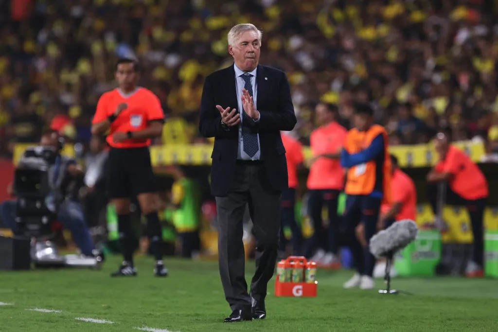 Carlo Ancelotti tendrá su estreno como local dirigiendo a Brasil. (Foto: Franklin Jacome/Getty Images)