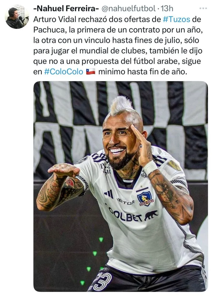 Captura de la publicación de Nahuel Ferreira en X.