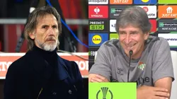 Ricardo Gareca se fue de la Roja, y Manuel Pellegrini sigue trabajando fuerte en el Betis (Photosport/Captura).