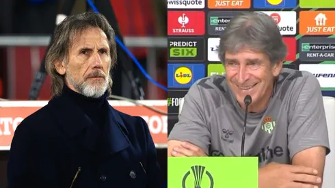 Ricardo Gareca se fue de la Roja, y Manuel Pellegrini sigue trabajando fuerte en el Betis (Photosport/Captura).