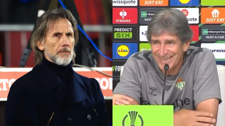Ricardo Gareca se fue de la Roja, y Manuel Pellegrini sigue trabajando fuerte en el Betis (Photosport/Captura).