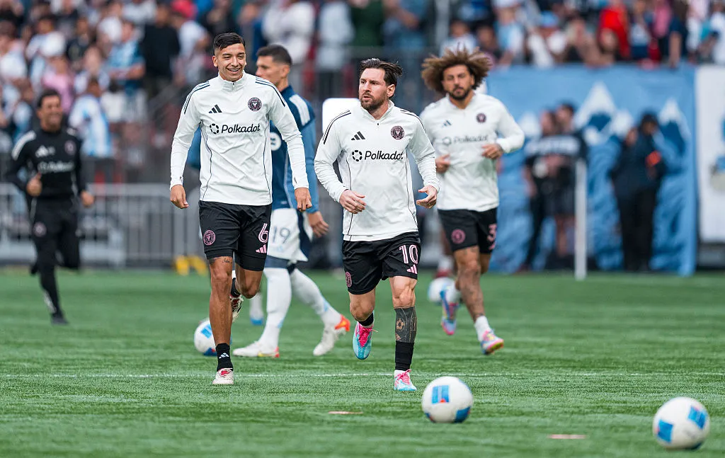 Falcón y Messi en el Inter de Miami. | Foto: Getty Images
