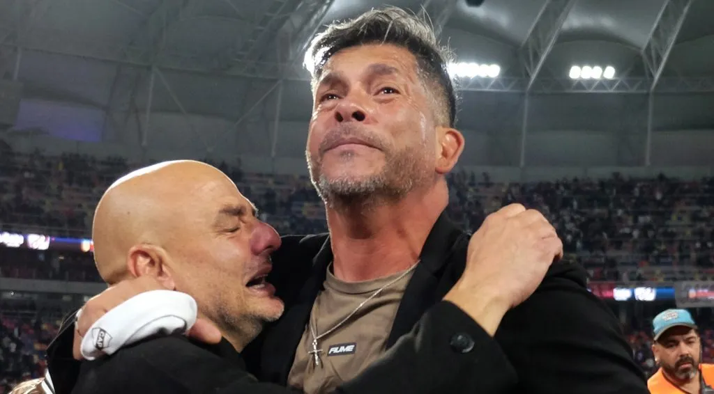 Orsi y Gómez celebrando el primer título de Platense | FOTO: Getty Images