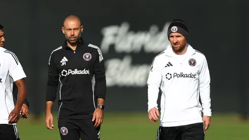 Javier Mascherano da importante golpeteo de mesa a un día del debut del Miami en el Mundial (Photo by Megan Briggs/Getty Images)