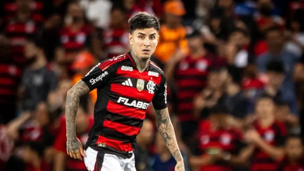 Erick Pulgar tuvo un partido para el olvido en la eliminación del Flamengo.