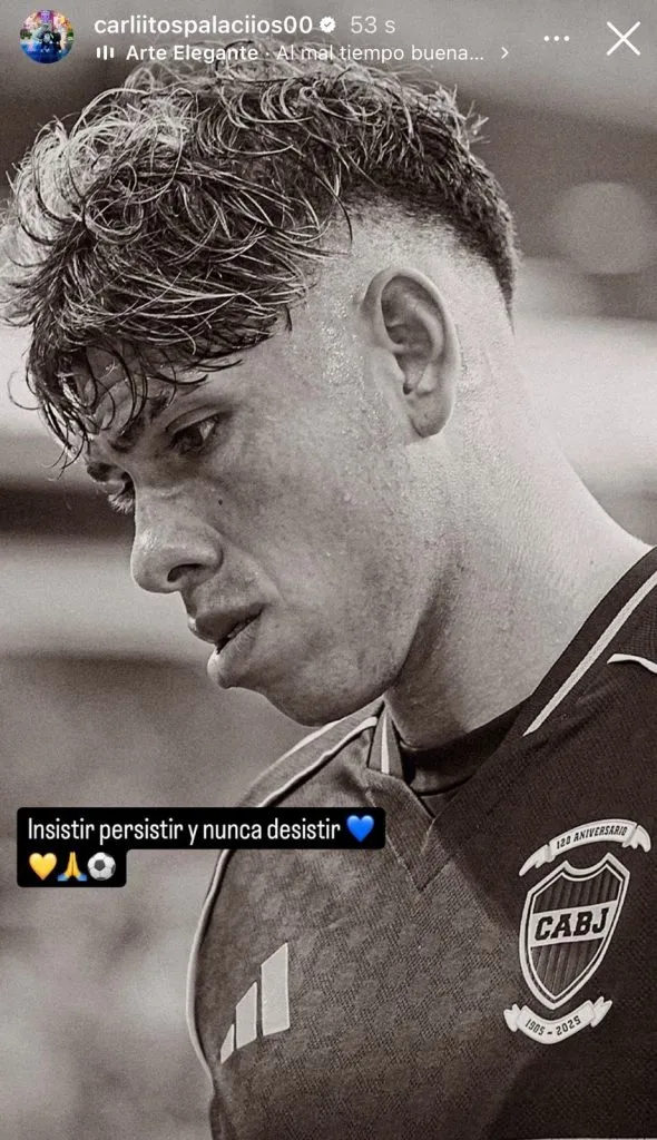 Captura de la historia de Carlos Palacios en Instagram.