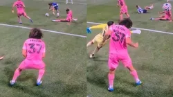 Maxi Falcón tuvo una heroica salvada para el Inter Miami.