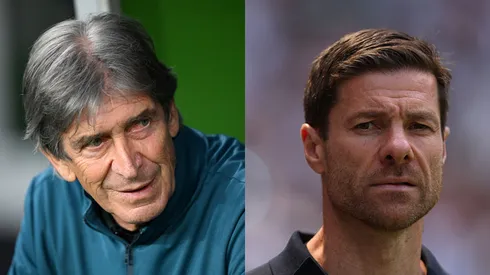 Pellegrini y Xabi Alonso (Getty Images).