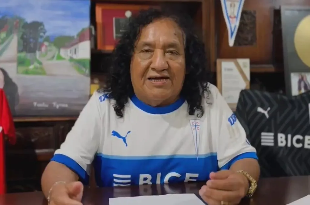Adrián Chauque es hincha reconocido de los Cruzados | FOTO: Captura