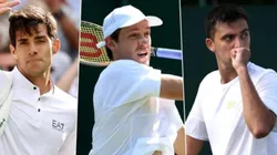 Los tres tenistas chilenos se ilusionan con entrar al cuadro principal de Wimbledon.
