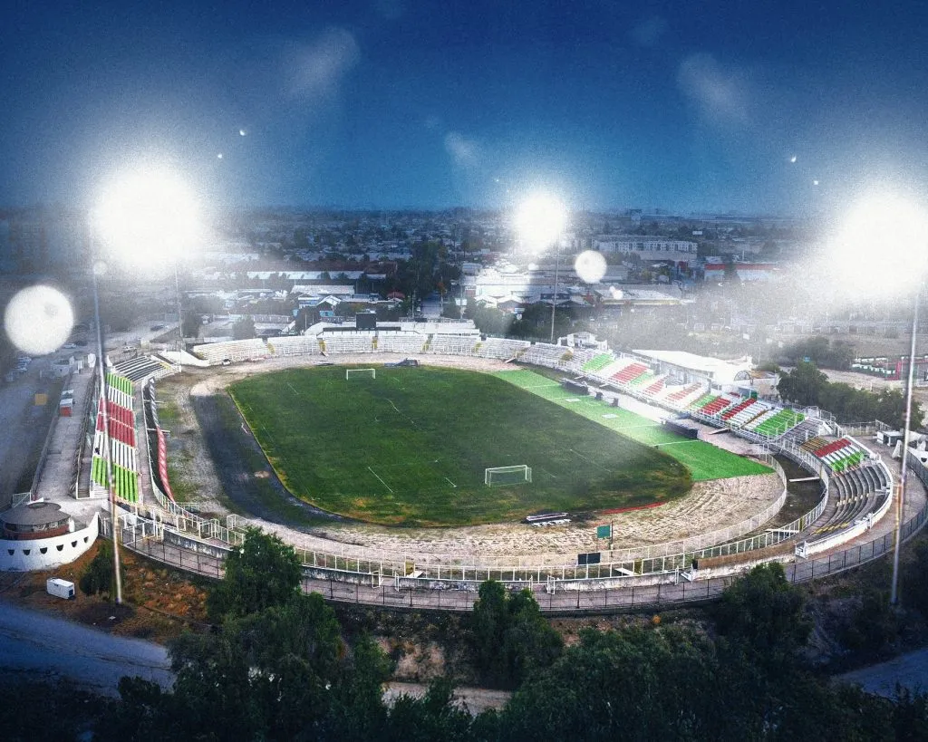 Así lucirá el Municipal de La Cisterna con luz artificial (Palestino web).