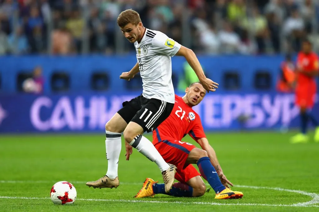 Timo Werner fue protagonista en la final de la Copa Confederaciones 2017 | FOTO: Dean Mouhtaropoulos/Getty Images