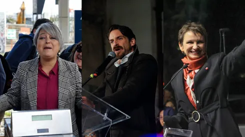 Los candidatos y sus equipos.