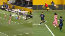 Maxi Falcón no llegó a la cobertura en los dos goles del PSG (Getty Images).