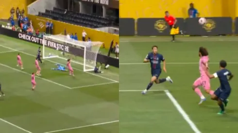 Maxi Falcón no llegó a la cobertura en los dos goles del PSG (Getty Images).