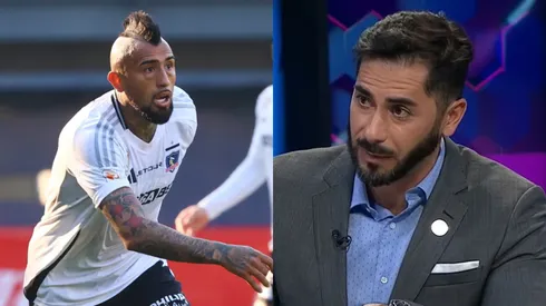 Vidal se lanza en contra de Johnny Herrera.