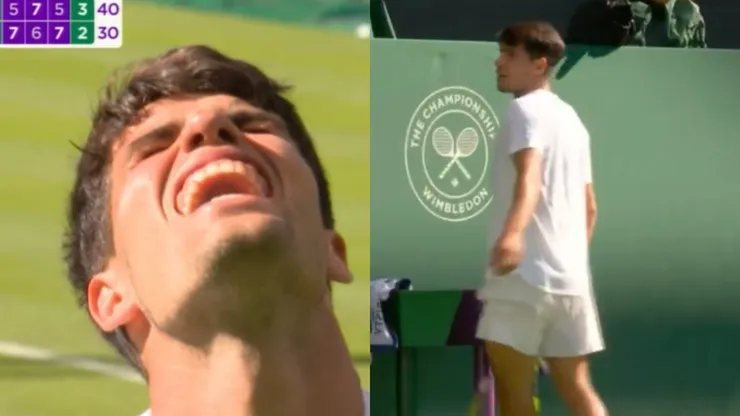 Fognini tuvo contra las cuerdas a Alcaraz en Wimbledon (Getty Images).