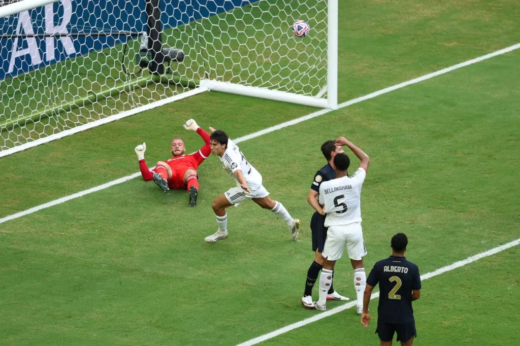 Gonzalo García anotó de cabeza el gol del triunfo (Getty Images).