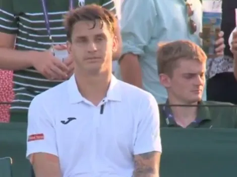 Tenista argentino explota en Wimbledon y es viral en redes: “Parezco un heladero”