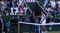 Ben Shelton reaccionó furioso con la decisión del juez de silla (Getty Images).