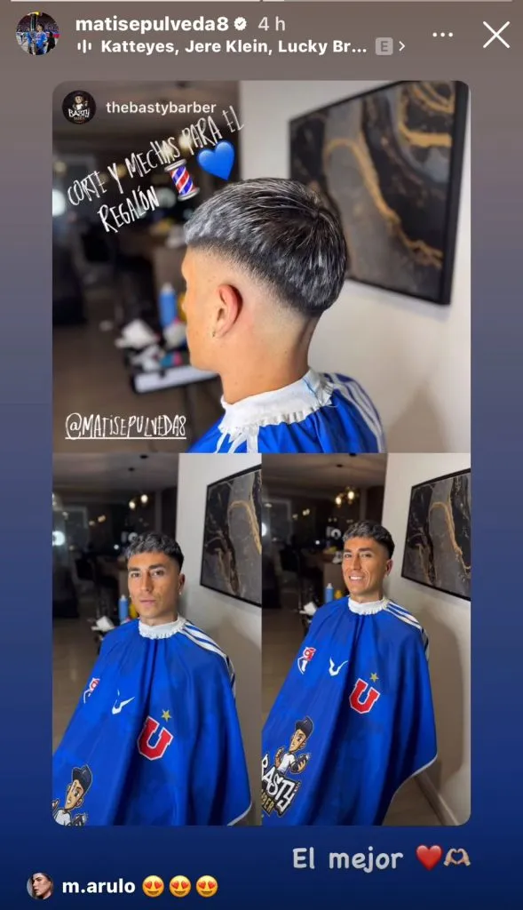 Matías Sepúlveda sorprendió en Universidad de Chile y renovó su look para el segundo semestre.