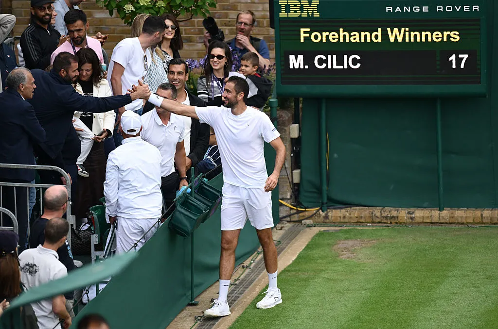 El tenis de Marin Cilic está lejos de extinguirse (Getty Images).