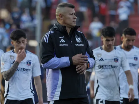 Jorge Almirón se excusa en el árbitro por la derrota de Colo Colo en el clásico