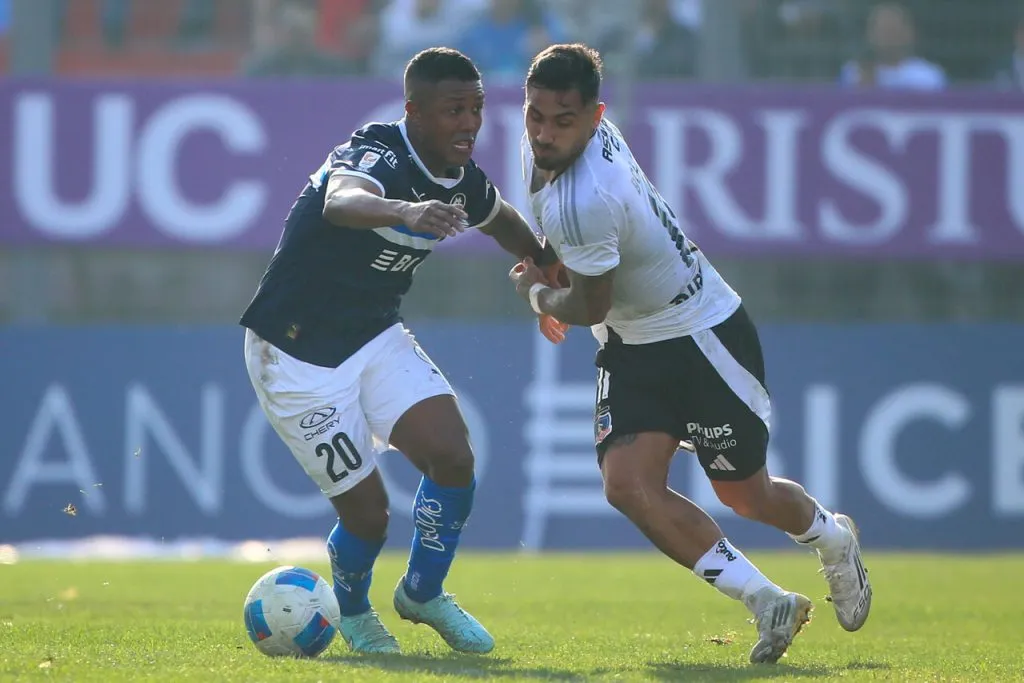Bolados tuvo un partido para el olvido ante la UC. | Foto: Photosport